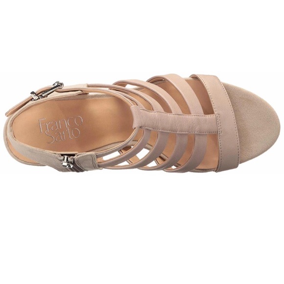 Franco Sarto NIB Taupe Mesa Strappy Sandals - Picture 4 of 7